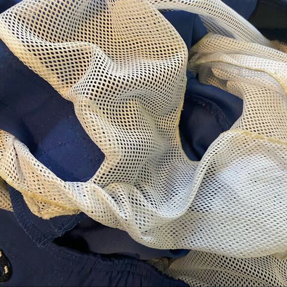 Nautica Men’s Blue Board Shorts Swim Trunks Size Large Interior Brief & Pockets - Picture 6 of 7